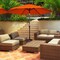 10 Feet Outdoor Patio Umbrella with Tilt Adjustment and Crank Without Base